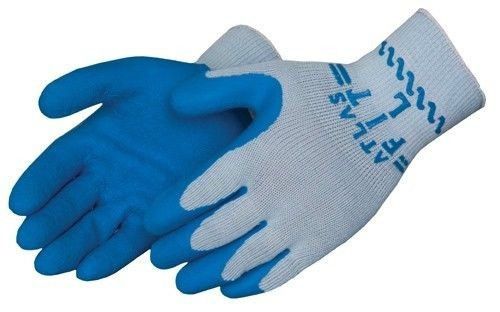 ATLAS 300-10 RUBBER COATED EXTRA LARGE BLUE GLOVES - 12 PAIR XL