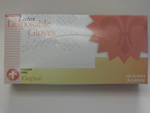 Latex Disposable Pwd-Free Gloves X-LRG (300 gloves - 3 boxes of 100)