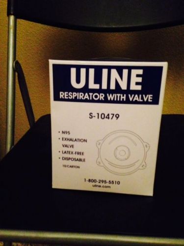 Uline N95 Standard Industrial Respirator with Valve Lot of 4 Boxes