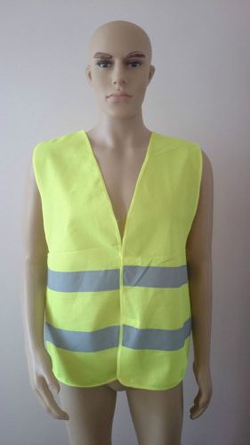 Traffic safety construction work reflective high-visibility vest survey yellow for sale