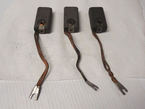 NEW LOT OF 3 NATIONAL CARBON MOTOR BRUSH 3061 2-1/4&#034;LENGTH 1-1/4&#034;WIDTH 3/4&#034;THICK