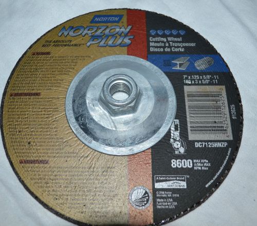 2 PAC NORTON 662529 12625 GRINDING/SANDING WHEEL, 7&#034; X .125&#034; X 5/8&#034;-11