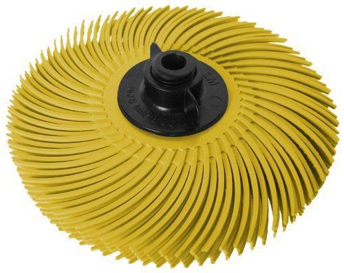 Jooltool 3m scotch-brite yellow radial bristle brush assembled with plastic for sale