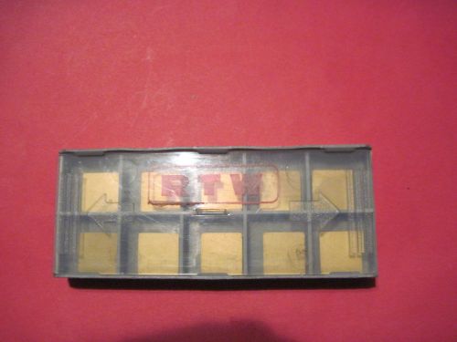 10 milling carbide inserst rtw .5 by.5 .125 thick  716 grade , no box included for sale