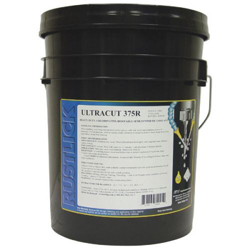 RUSTLICK Semi-Synthetic Coolants Ultracut 375R - Container Size: 5 Gal. Pail