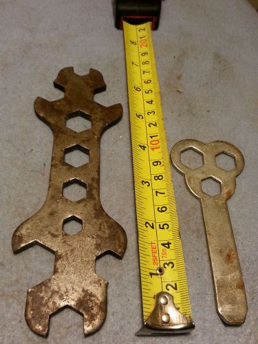 Universal all in in one wrench steampunk  mechanic and bike tool lot of 2