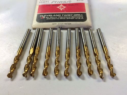 Cleveland 16006  2165tn  5/32&#034; screw machine length parabolic drills lot of 10 for sale