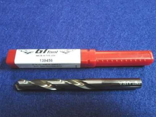 Gi tool 139456 letter s .348&#034; solid carbide drill jobber length made in usa new for sale