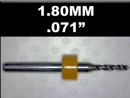 1.80mm - .071&#034;  Carbide Drill Bit - NEW One Piece - CNC Dremel PCB  Hobby Models