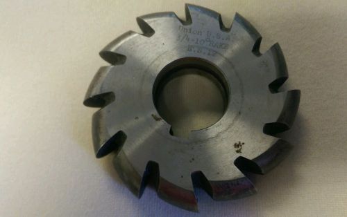 3/4-10 degree rake convex cutter.  Union U.S.A.