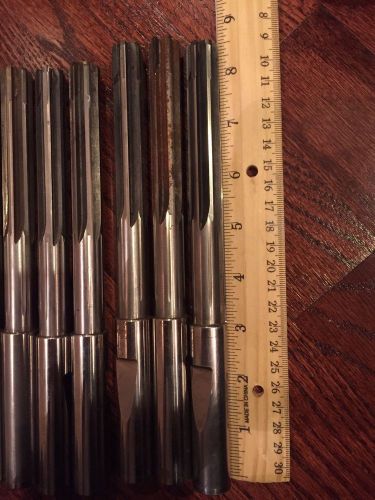 Solid carbide reamer 8.5 inches total length lot of 7 rotary tool for sale