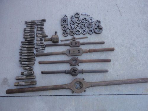 large lot of vintage tap and dies