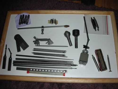 Lot of Various Aircraft Machinist Tools - Reamers, End Mills, Gauges, Taps