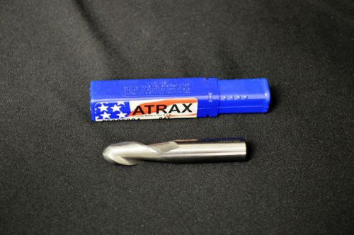 ATRAX 85305324 BALL END MILL 1/2 SINGLE END / SOLID CARBIDE / 2 FLUTE