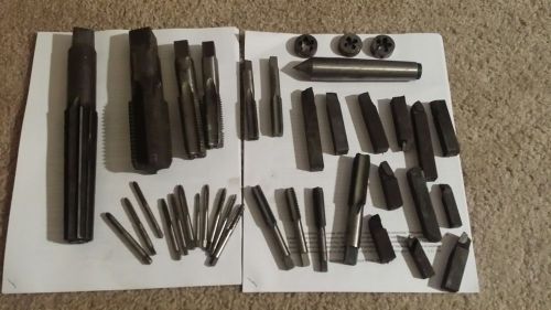 Thread taps, lathe tooling and misc. for sale