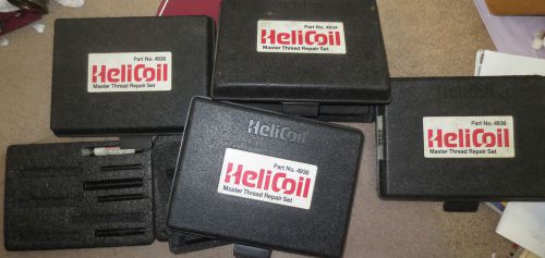Giant lot of helicoil master thread repair sets 4934/4936 from machine shop for sale