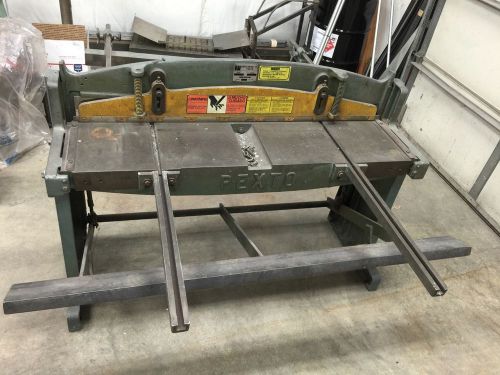 Pexto shear 152 52&#034; shear with back guage and arms foot kick shear 16 guage for sale
