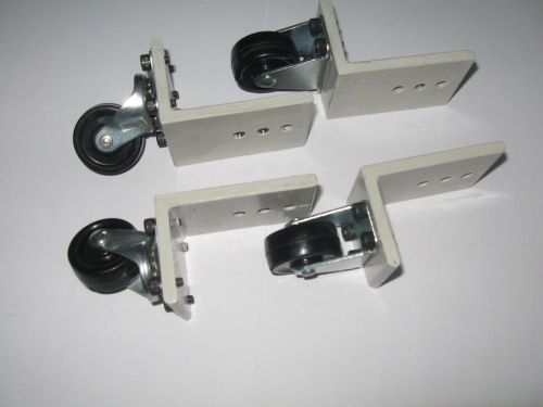 CASTERS  WITH  STEEL BRACKET  MOUNT FOR CNC STAND OR TABLE