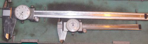 Mitutoyo 15&#034; and 9&#034; Dial Caliper Lot of 2 Machinist Estate Auction find! Rare