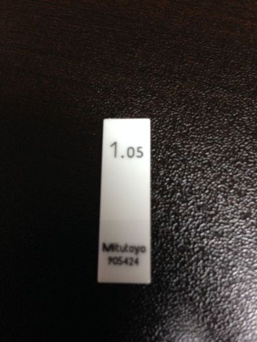 Mitutoyo ceramic rect metric gage block 1.05mm for sale