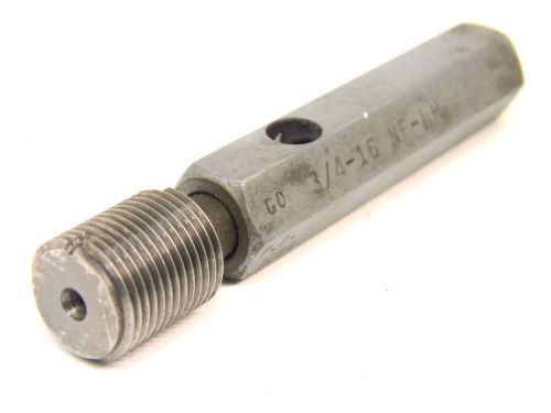 Used greenfield 3/4&#034; x 16 nf l.h. left hand thread plug gage (go pd: .7094) for sale