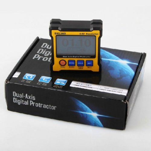 Dxl360 &amp; single axis digital protractor inclinometer level box 0.02 resolution for sale