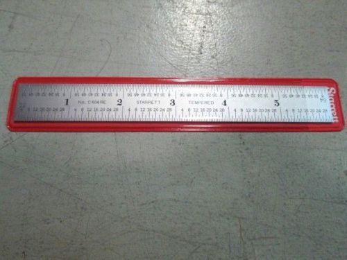 Starrett c604re-6 52660 spring tempered 6&#034; steel rule new for sale