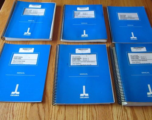 OKUMA Cadet CNC 6 Manuals Instruction FUNCTION Maintenance MacMan OSP7000 700 U