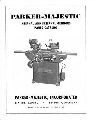 Parker-majestic internal &amp; external grinder manual for sale