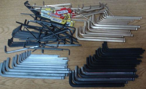10lb LOT of ALLEN WRENCHES New and used  Metric and SAE