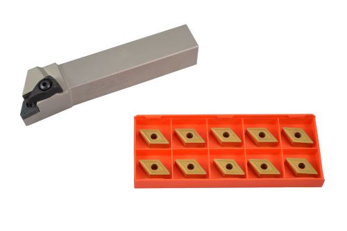 Glanze gdjnr 16-4d indexable turning tool holder and 10 dnmg 442 carbide inserts for sale
