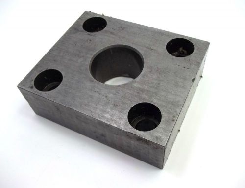 Heavy Duty Steel Block w/ Mounting Holes 6&#034;x5&#034;x2&#034; NICE!