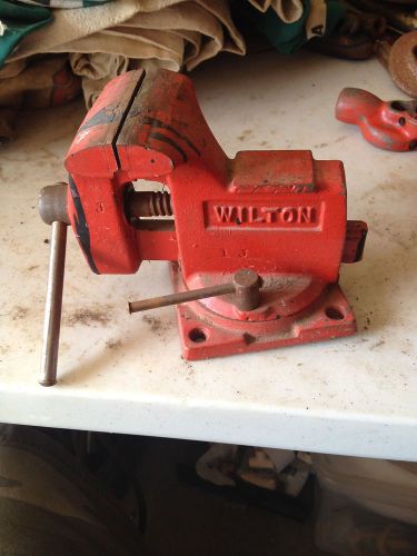 Wilton swivel base vise 3 1/2&#034; jaw width opening made in USA