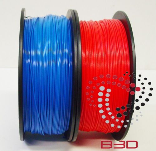 1.75 mm Filament 4 3D Printer. PLA RED &amp; BLUE 4 Repraper, Reprap, MakerBot
