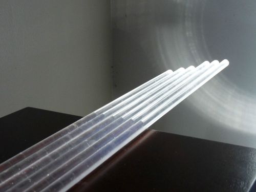 CLEAR EXTRUDED ACRYLIC RODS 0.396 INCH DIAMETER 30 INCH LONG,  BOX of 120