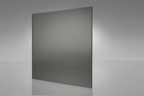 Gray transparent acrylic plexiglass sheet 1/8&#034; x 12&#034; x 12&#034; #2064 for sale