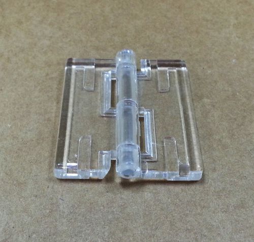 8 pack clear acrylic plastic hinge 1-3/4&#034; x 1-1/2&#034; for sale