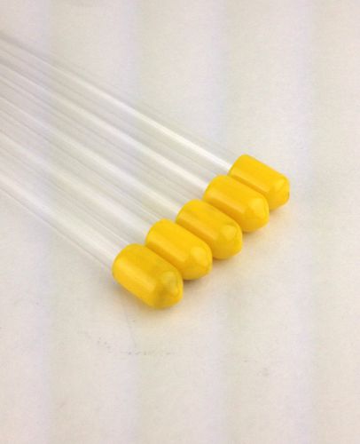 PLASTIC SHIPPING TUBE 1/4&#034; OD X 24&#034; SOLD AS A SET OF 10