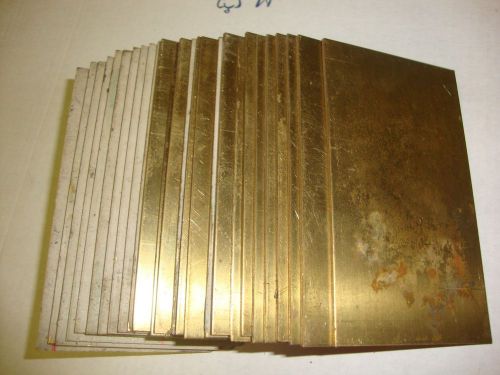 Brass bar 10 sheet flat stock 4&#034; x 2 1/4&#034;   1 / 16&#034; thick for sale