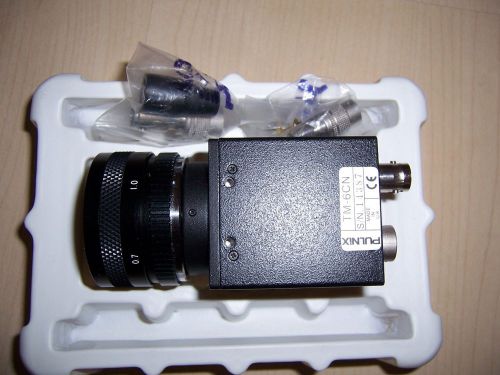 Pulnix TM-6CN with TV lens 25mm F1,4, comes with power and IO plug