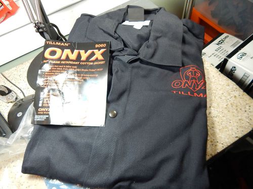 Tillman onyx #9060 xl flame retardant cotton welding jacket new! for sale