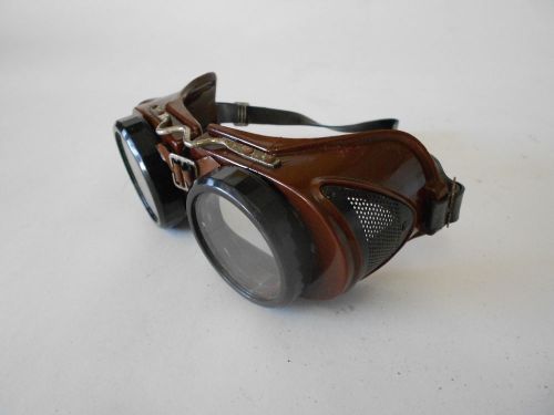 Steampunk welders goggles, industrial age eye wear for sale