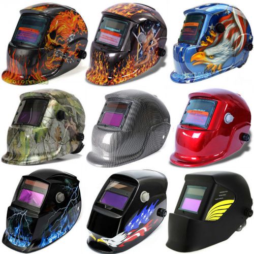 Pro solar auto darkening welding helmet arc tig mig mask grinding certified new for sale