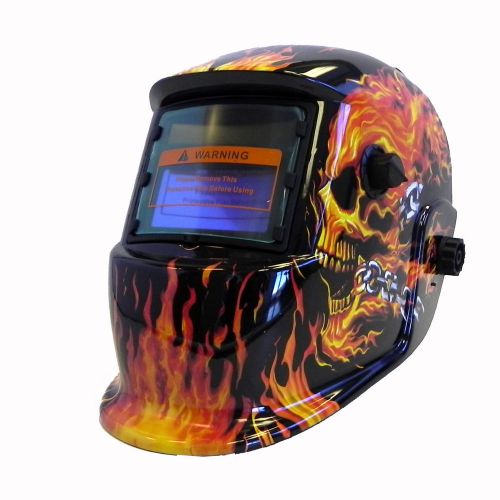 Solar auto darkening welding helmet mask grinding ce ansi certified skull for sale
