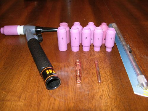 Weldtech 17v tig welding torch(air cooled) and accessories (never used ) for sale