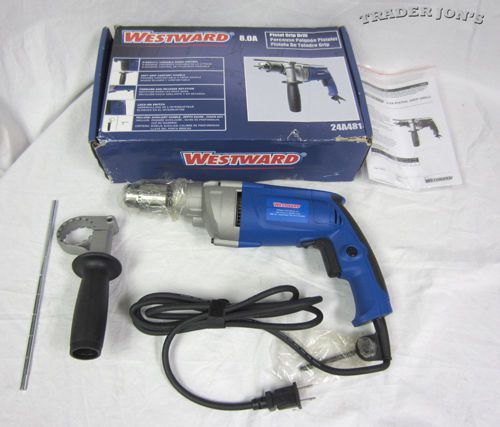 Westward pistol grip electric drill 120v 850 rpm 8.0 amps keyed 1/2&#034; chuck size for sale