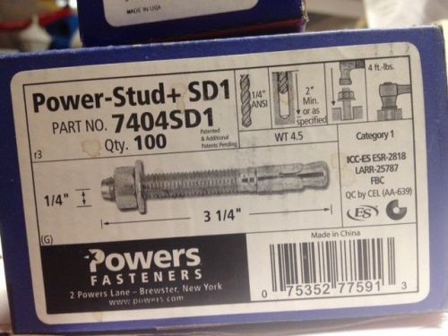 1-powers fasteners carbide fast spiral drill 1/2&#034; x 6&#034; shank-3/8&#034;  part# 08520 for sale
