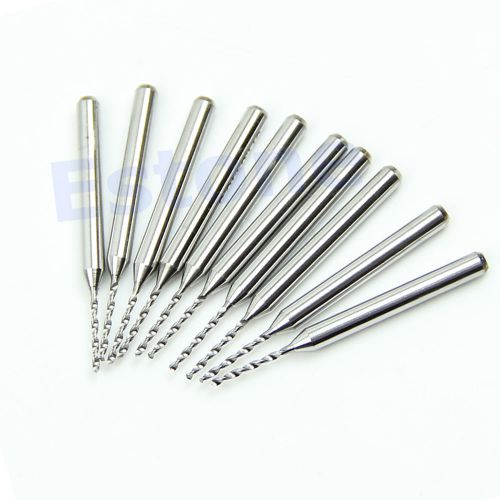 0.9mm 10pcs carbide steel micro engraving drill bits tool cnc pcb dremel hot for sale