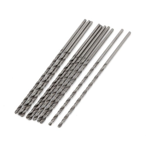 10 pieces 1.3mm x 40mm straight shank hss twist drilling bits silver tone for sale