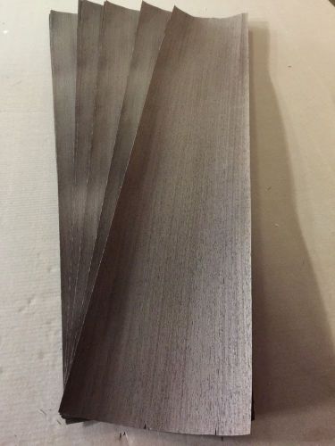 Wood veneer wenge 9x45 12 pieces total raw veneer &#034;exotic&#034; we5 1-7-14 for sale